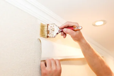 Pose de papier peint à Puisieulx — revêtements muraux et toiles de verre